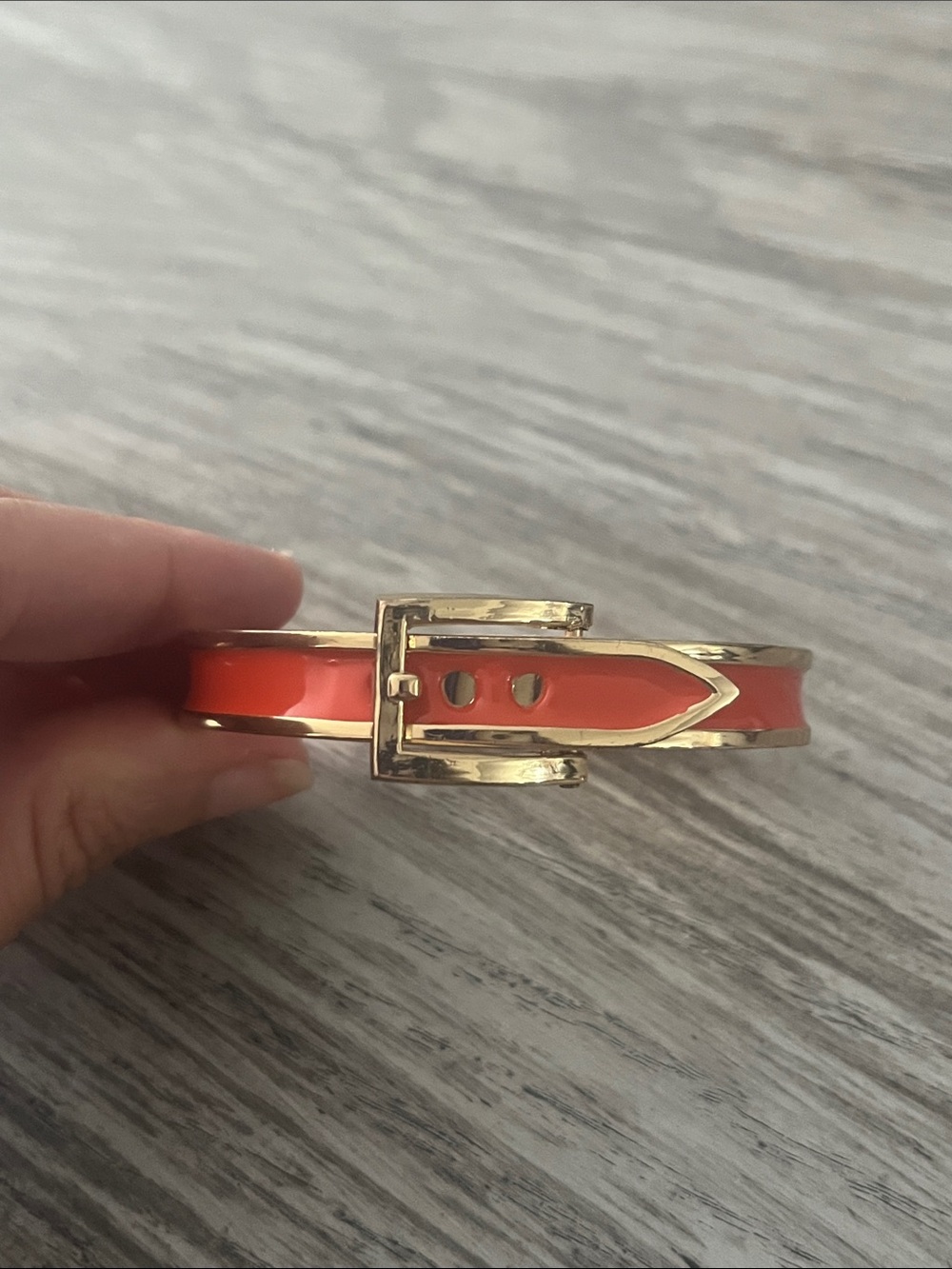 Vintage Gold-Tone Belted Cuff Bracelet | 1980s | True Vintage